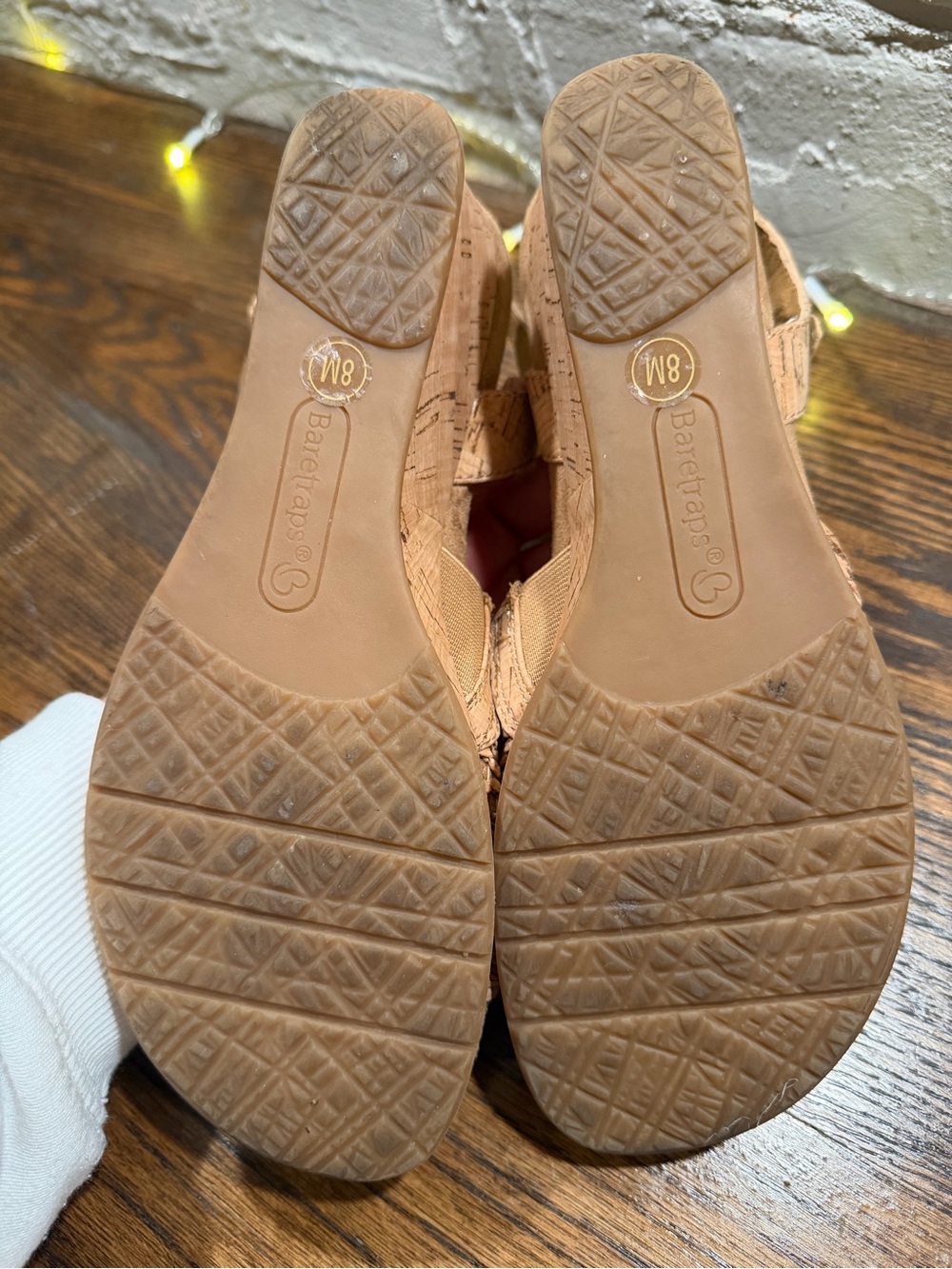 BareTraps Woven Beige Slingback Sandals - Picture 4 of 12